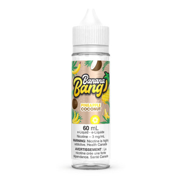 Banana Bang 60mL, Blueberry Raspberry flavour, 12mg nicotine, sweet and tangy vaping experience, ideal for Ontario and Quebec customers.