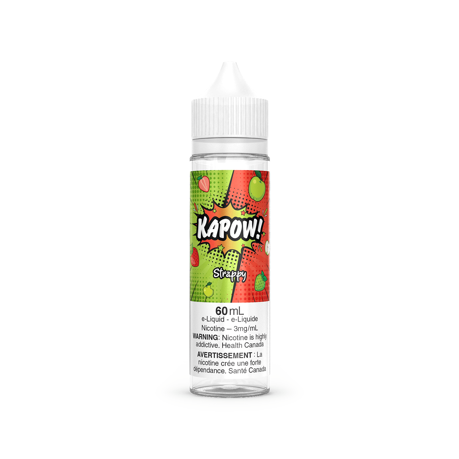 KAPOW! vape juice, I'm Blue flavour, 0mg nicotine, sweet and fruity candy-inspired vape juice, smooth vaping experience ideal for Ontario and Quebec vapers.