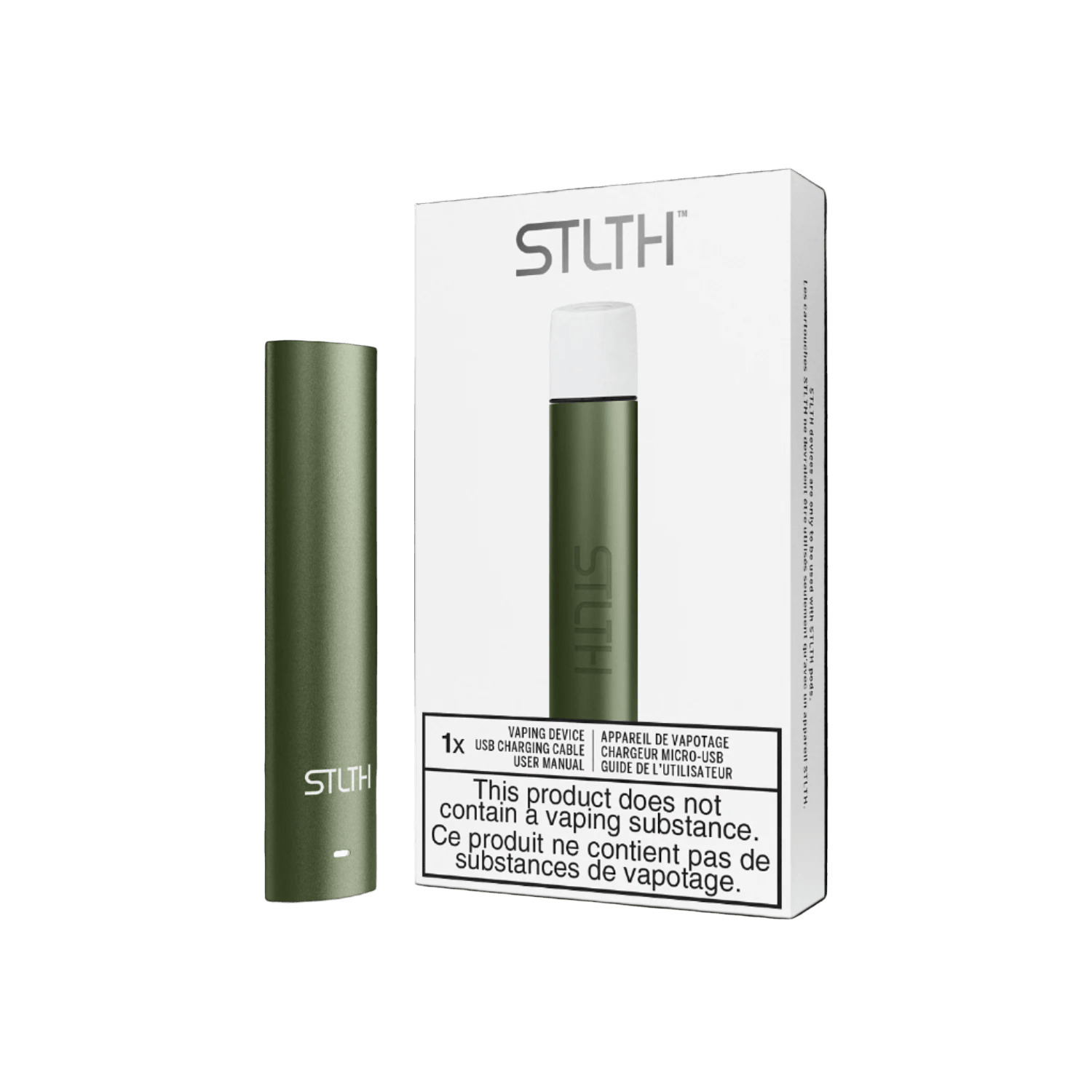 STLTH Type-C Device, Blue Metal anodized finish, fast Type-C charging, draw-activated firing for convenient vaping, ideal for Ontario and Quebec users.
