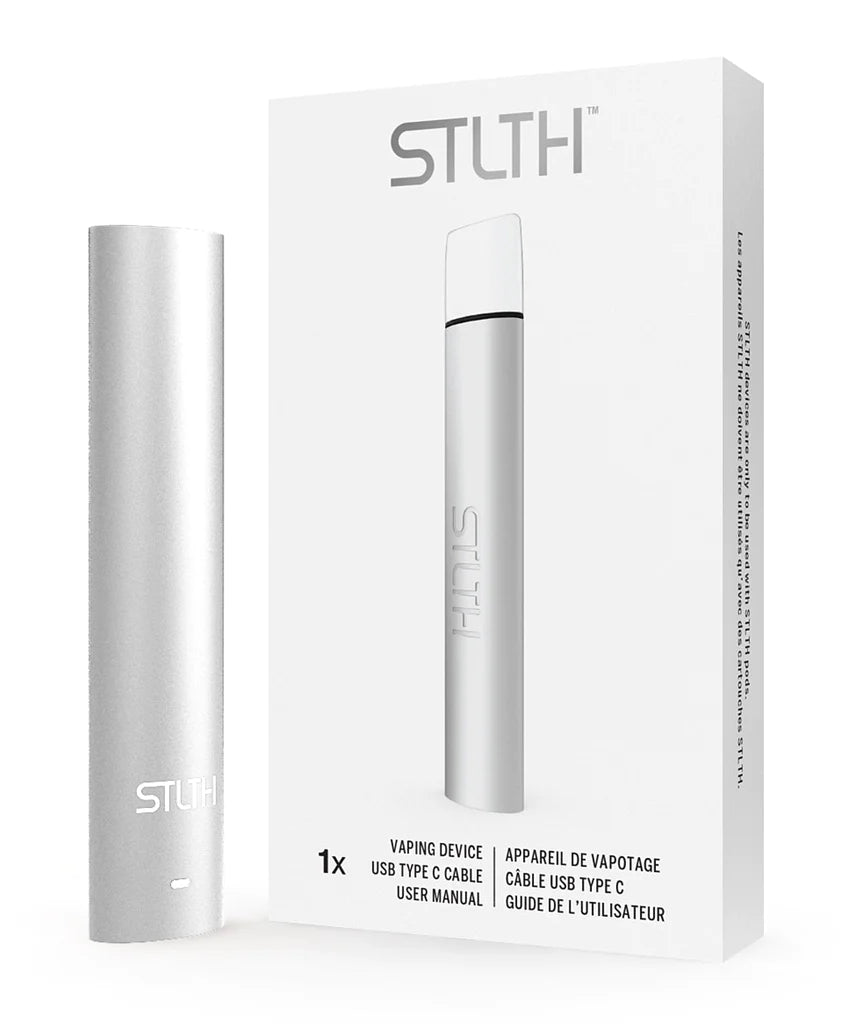 STLTH Type-C Device, Pink Rubberized anodized finish, fast Type-C charging, portable and reliable vaping device, ideal for Ontario and Quebec vape users.