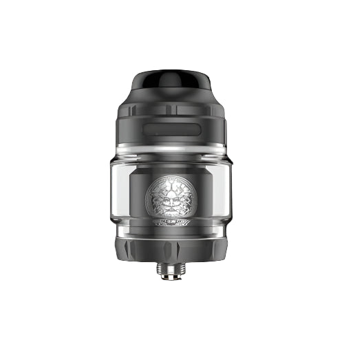 GEEKVAPE Zeus X Leakproof RTA, Silver finish leakproof rebuildable tank atomizer, designed for exceptional flavor and easy coil building, ideal for Ontario and Quebec vapers.
