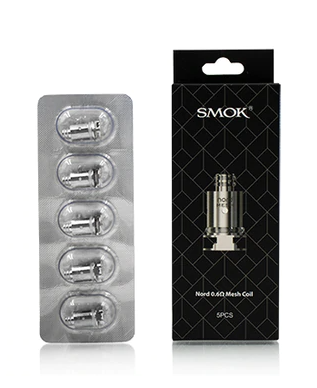 SMOK Nord Coil 5 PCS/PCK, 0.8Ω Nord Mesh Coil variant, smooth Mouth-to-Lung vaping experience, compatible with popular Smok devices, ideal for vapers in Ontario and Quebec.