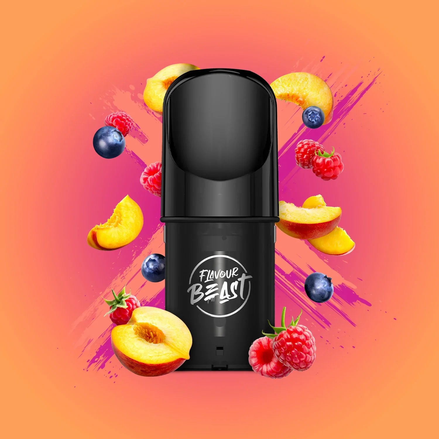 Flavour Beast Pods, Dreamy Dragonfruit Lychee Iced flavour pod, compatible with STLTH & Allo devices, featuring mesh coil for enhanced flavour and sealed freshness.