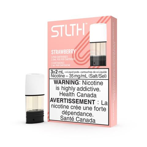 STLTH Pods (3 Pods), Frost Mint flavour, 0mg nicotine, Frost Mint flavour STLTH vape pod with 0mg nicotine content, smooth and refreshing vaping experience, ideal for smokers in Ontario and Quebec.
