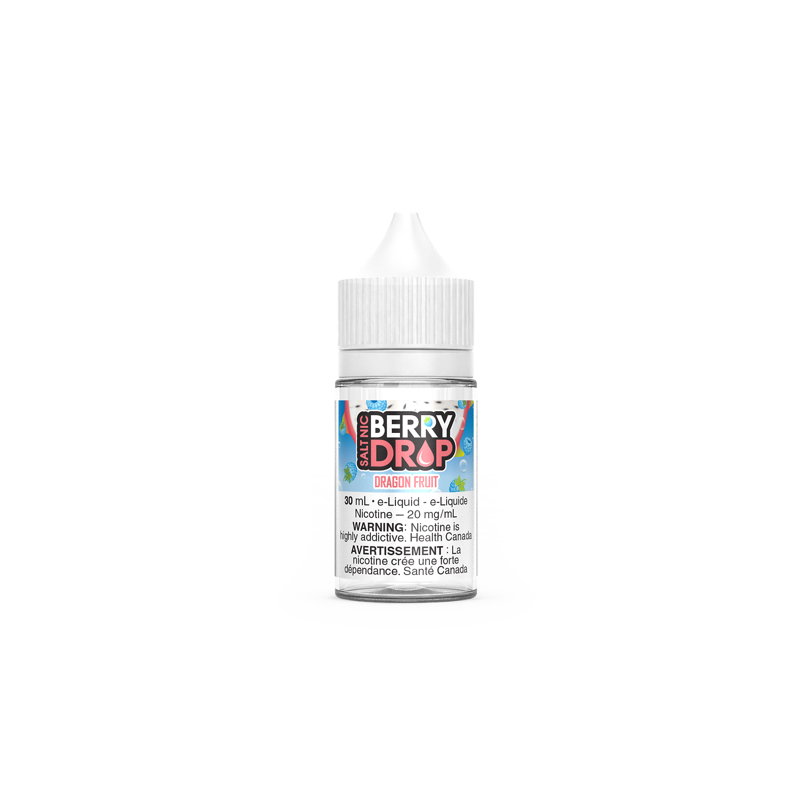 Berry Drop Salt, Banana flavour, 30mL bottle with 20mg nicotine salt, smooth vaping experience, crafted for Ontario and Quebec vapers.