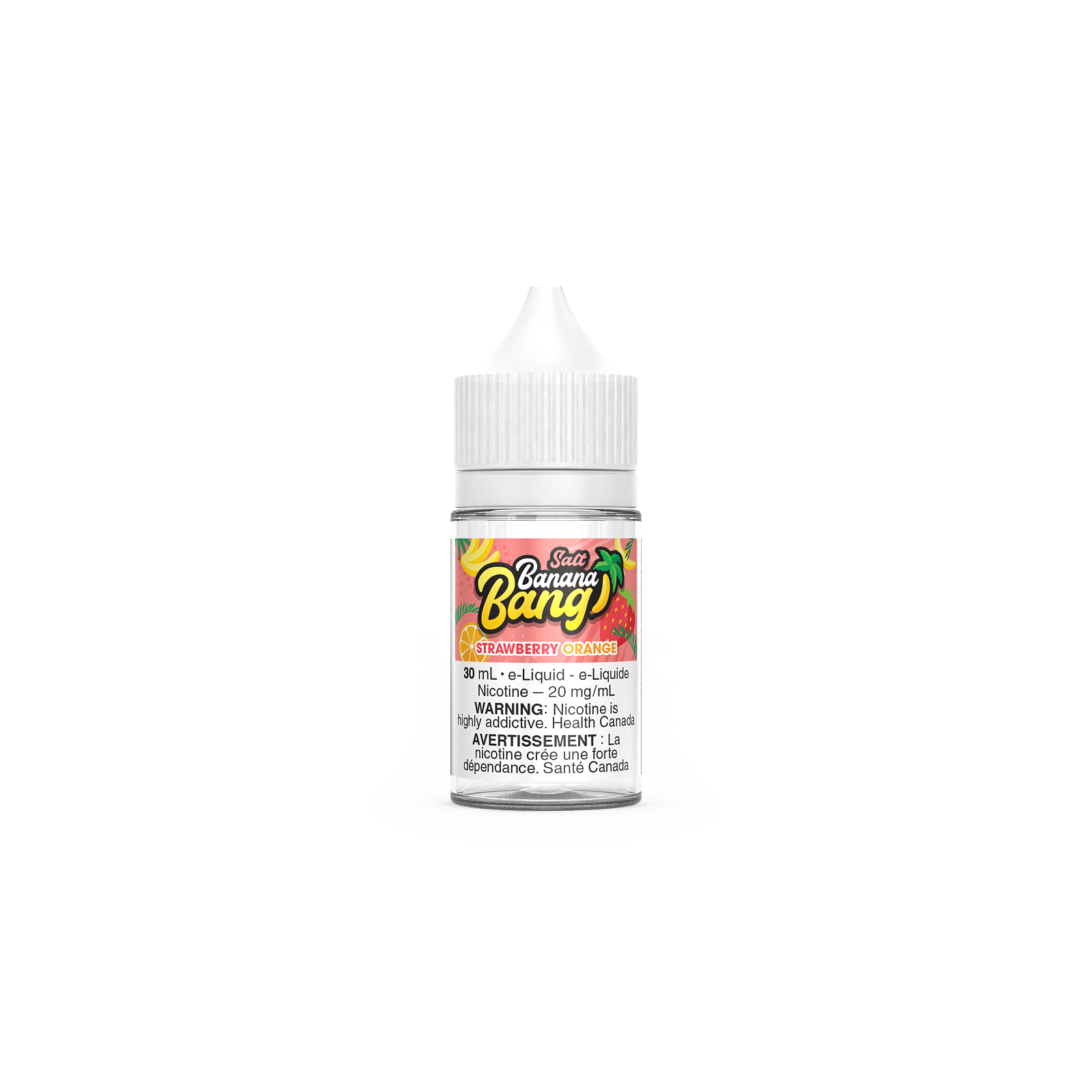 Banana Bang Salt 30mL, Lemon Lime flavour, 12mg nicotine strength, smooth and tangy vape experience, designed for Ontario and Quebec customers.