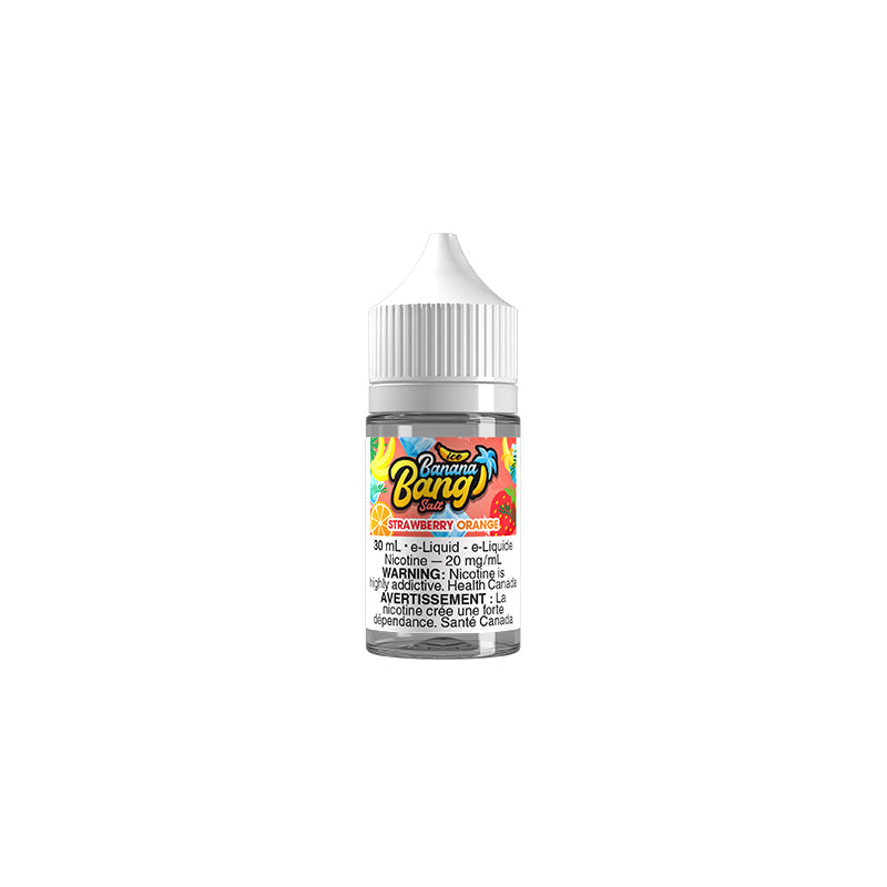 Banana Bang Ice Salt Nic E-Liquid 30mL — Strawberry Orange