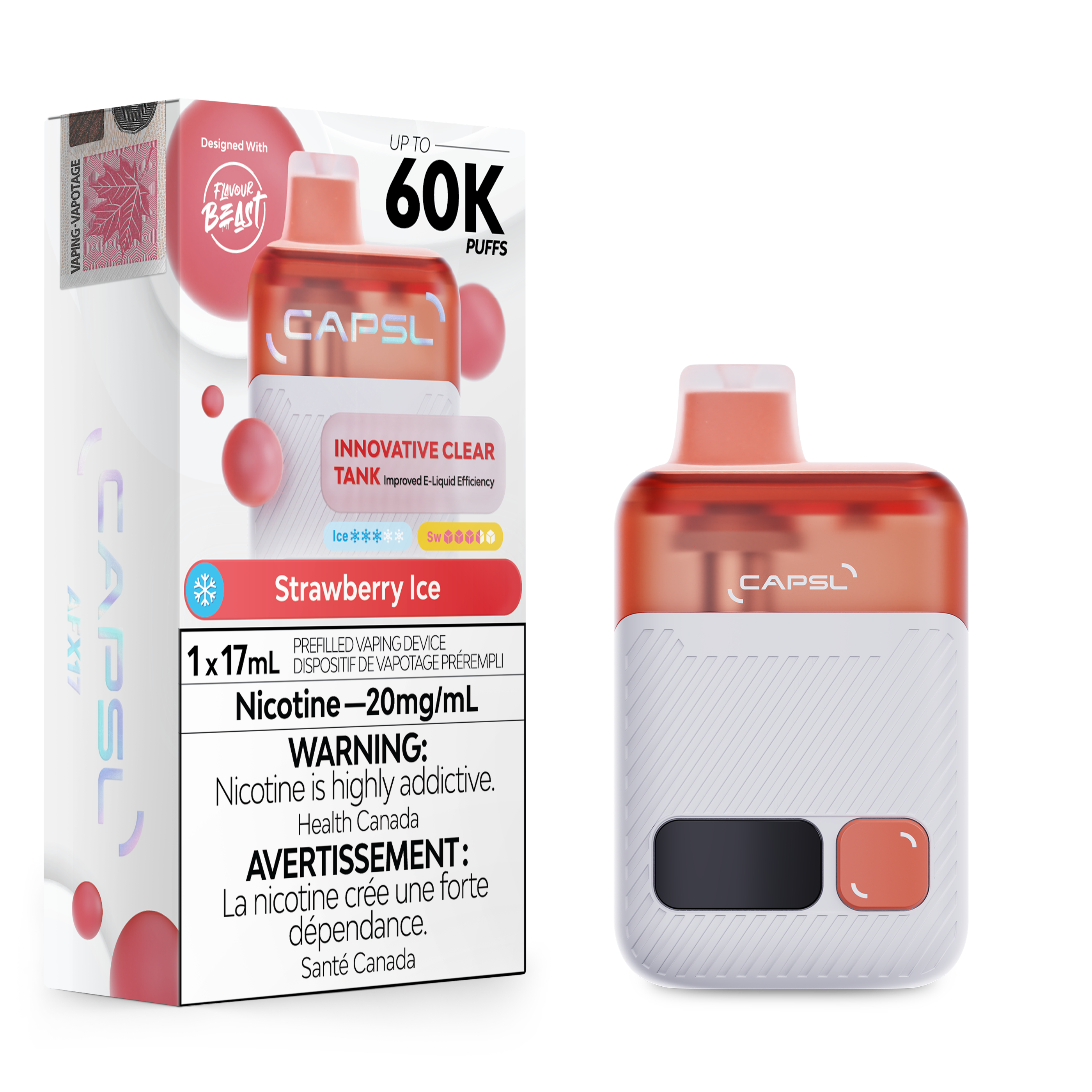 CAPSL AFX17 Disposable Vape (Up to 60,000 Puffs) - 17mL