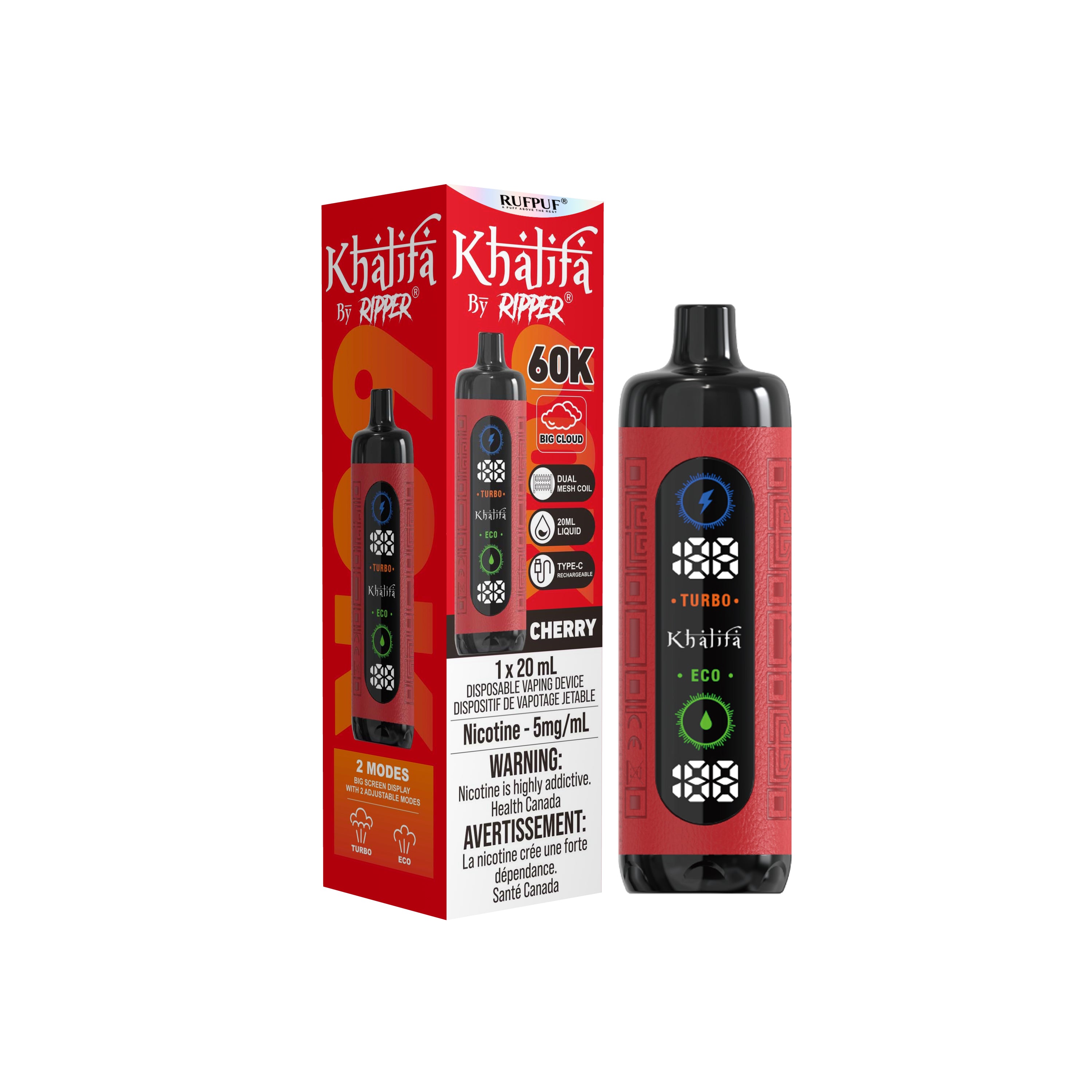 Khalifa Bar 60K Disposable Vape | 60,000 Puffs (5mg Freebase)
