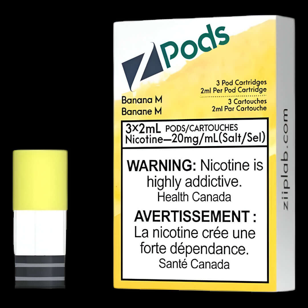 Z Pods (Clearance), Apple Peach Sting flavour pod with smooth nicotine blend, delivering a strong throat hit, designed for Ontario and Quebec vapers.