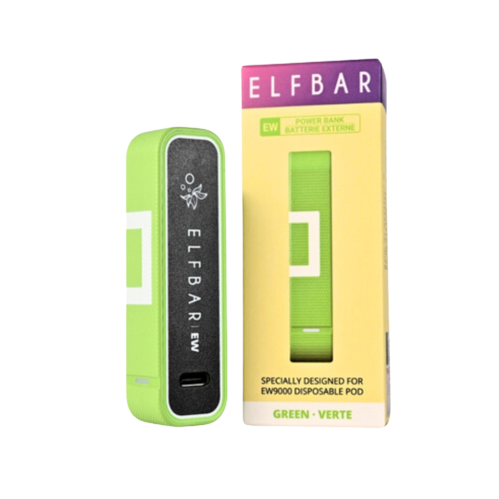 Elf Bar EW9000 Power Bank in Green Semi Trapezium