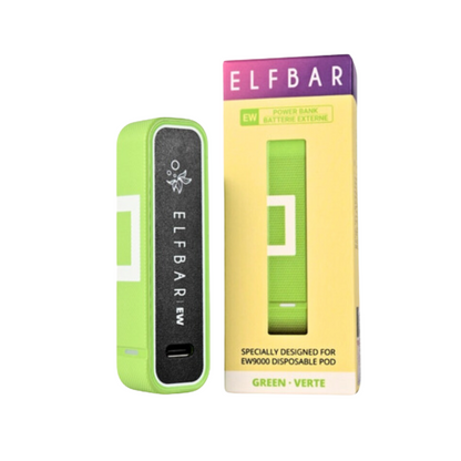 Elf Bar EW9000 Power Bank in Green Semi Trapezium