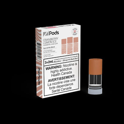 Z Pods, Orange Tango flavour, special nicotine blend delivering smooth yet powerful throat hit, ideal for Ontario and Quebec vapers.