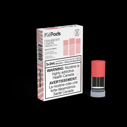 Z Pods Orange Apple flavour pod with special 20mg nicotine blend for extra throat hit, pre-filled vape pod ideal for vapers in Ontario and Quebec.