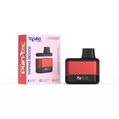 Z-Land (Z-Colors) 15K Device, Red flavor, customizable airflow, long-lasting battery, premium vaping experience, designed for Ontario and Quebec vapers.