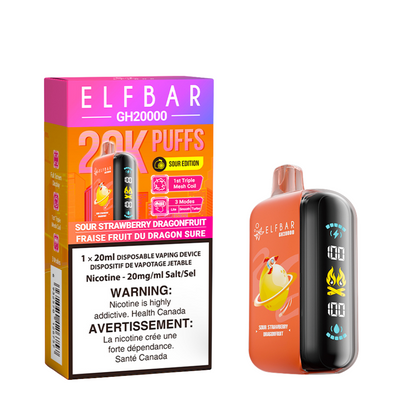 Elf Bar GH20K Disposable Vape, Wiggly Berries flavour with rich candy-like berry sweetness, satisfying and playful vape experience, ideal for Ontario and Quebec vapers.