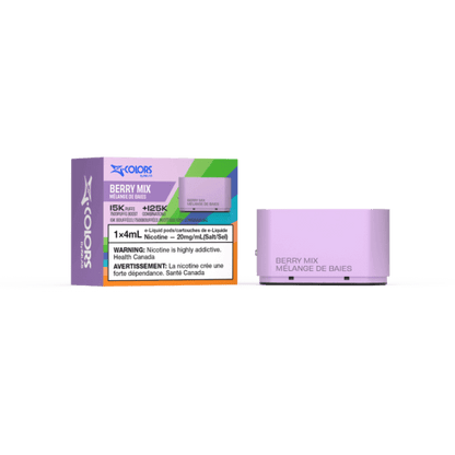 Z-Colors (Zpods) 15K Pod, BF flavour, customizable wattage and mix-and-match flavors for a tailored vaping experience, pre-filled pod ideal for Ontario and Quebec vapers.