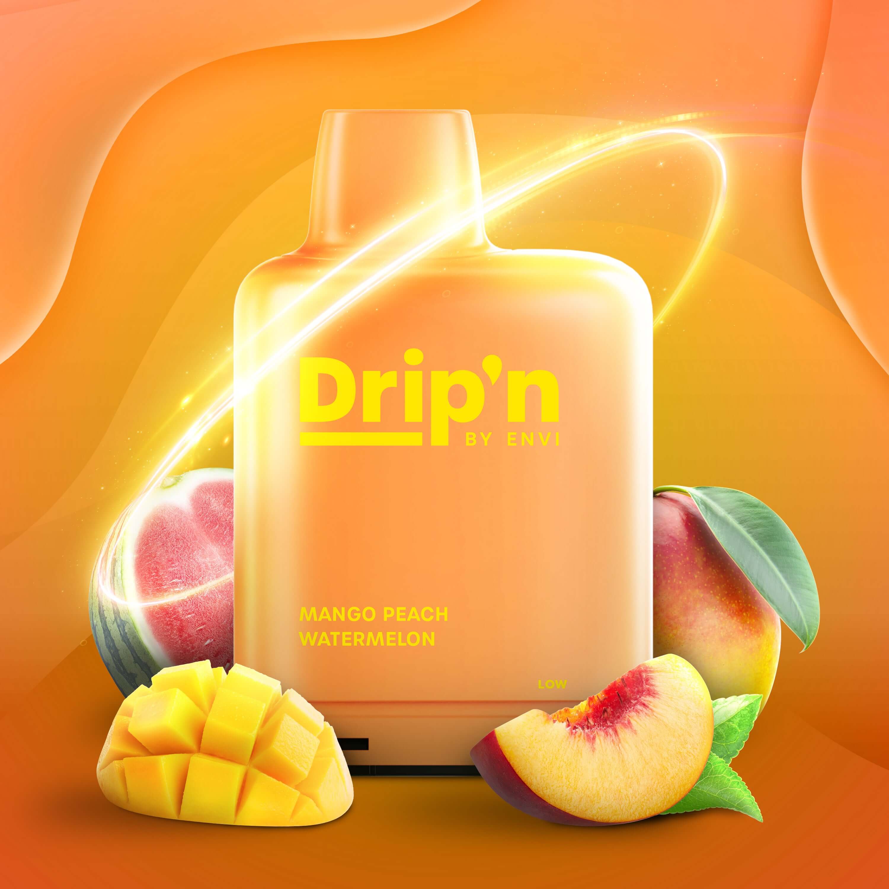 DRIP'N Level X Boost 25K, Spritz Ice flavour, crisp and refreshing vape experience with nicotine satisfaction, ideal for Ontario and Quebec vapers.