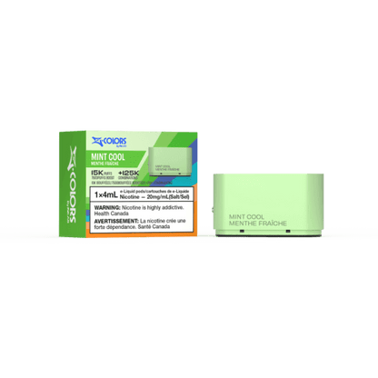 Z-Colors (Zpods) 15K Pods, Mango flavour pod with customizable wattage, designed for a personalized vape experience, ideal for vapers in Ontario and Quebec.