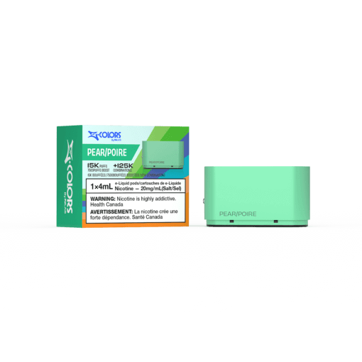 Z-Colors (Zpods) 15K Pods, Mint Cool flavour vape pod with customizable wattage and LED level indicators, designed for Ontario and Quebec vapers.