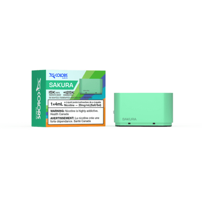 Z-Colors (Zpods) 15K Pod, Pear flavour, adjustable wattage with customizable vaping options, designed for users in Ontario and Quebec.