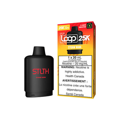 STLTH Loop 25K, Latte Ice flavour, rechargeable vape device with up to 25,000 puffs, powerful performance, ideal for Ontario and Quebec vapers seeking convenience and bold flavour.