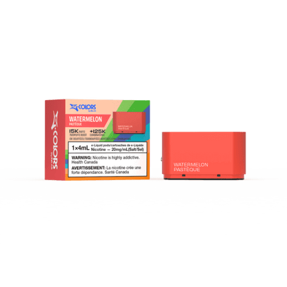 Z-Colors (Zpods) 15K Pods, Strawberry flavour pod with adjustable wattage for personalized vaping, ideal for vapers in Ontario and Quebec.