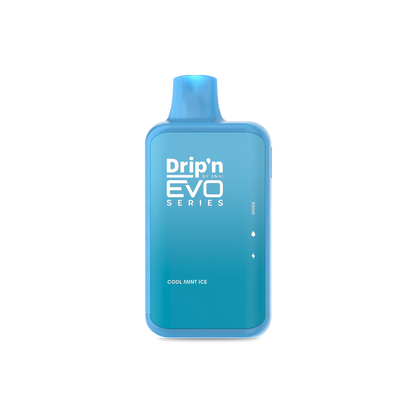 DRIP'N Evo 28K, Strawberry Lychee flavour, customizable Eco, Normal, and Boost modes delivering up to 28,000 puffs, premium vape device for Ontario and Quebec vape enthusiasts.