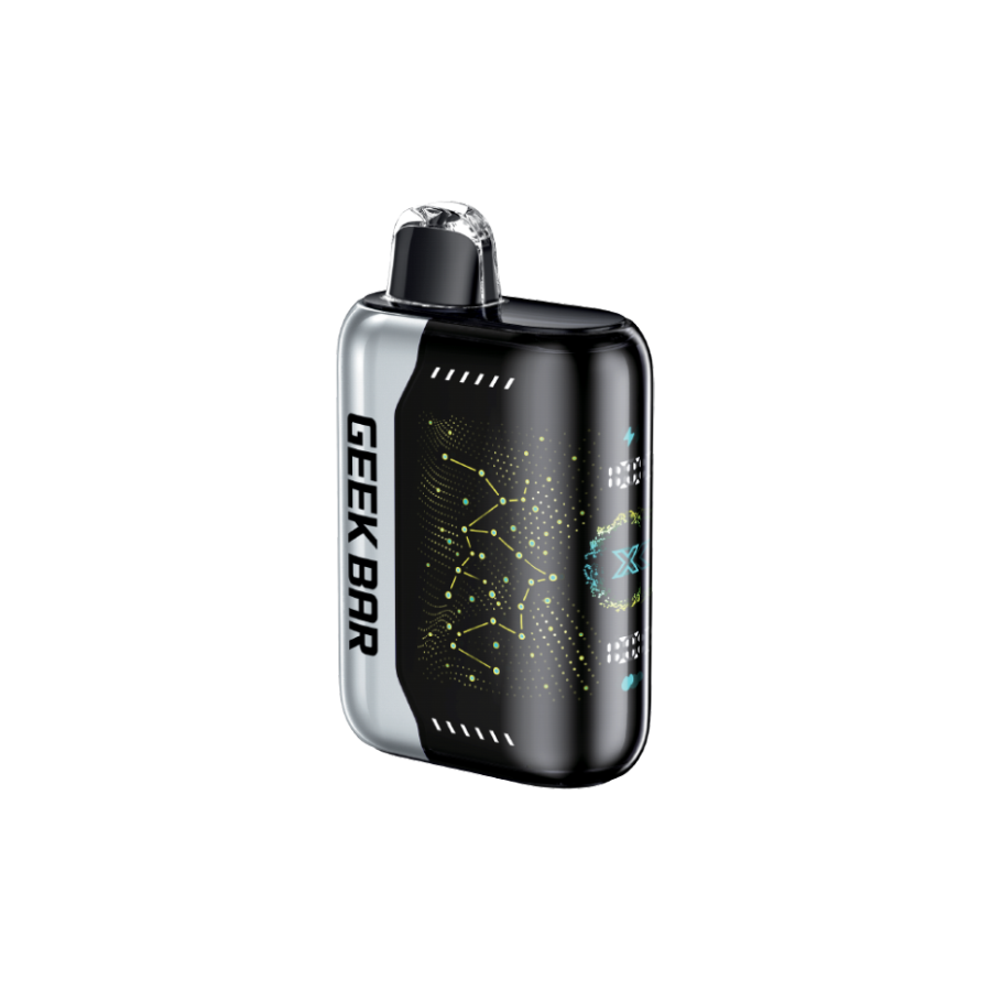 Geek Bar Pulse X 25K, Mango Peach Ice flavour, smooth vaping experience with adjustable airflow and quick USB-C charging, designed for Ontario and Quebec vapers.