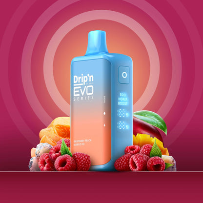 DRIP'N Evo 28K, Green Apple flavour, freshly crafted for Ontario and Quebec vapers, crisp and refreshing taste with extended puff capacity.