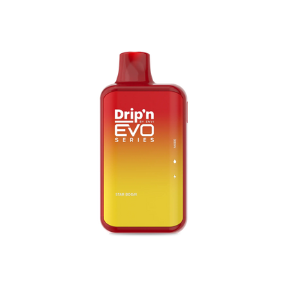DRIP'N Evo 28K, Watermelon Cantaloupe Honeydew Ice flavour, customizable nicotine options, refreshing vape for Ontario and Quebec vapers seeking versatility and endurance.