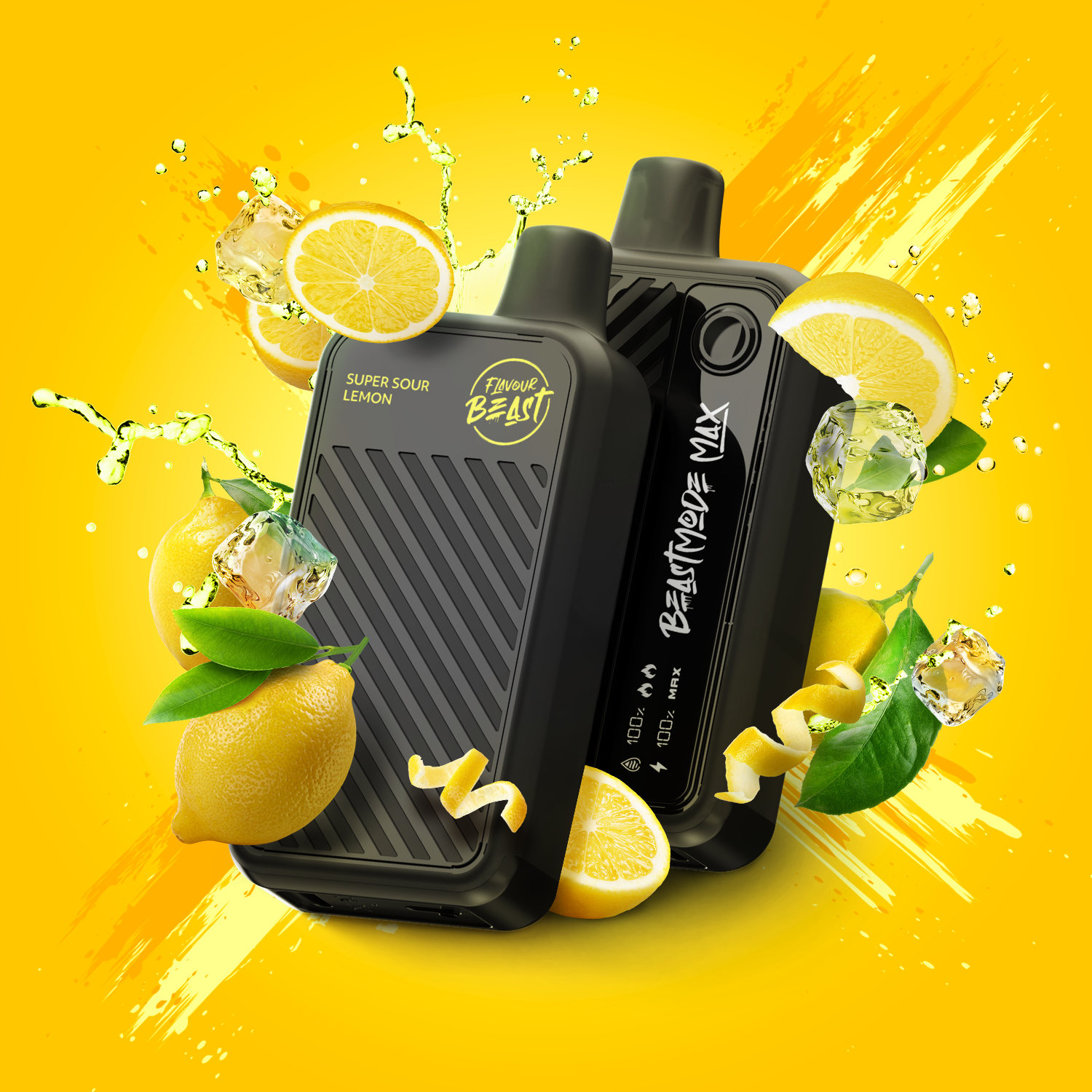 Flavour Beast Beast Mode MAX, Extreme Mint Iced flavour disposable vape, rechargeable 850mAh battery, up to 18,000 puffs, three vaping modes, designed for Ontario and Quebec vapers seeking maximum intensity.