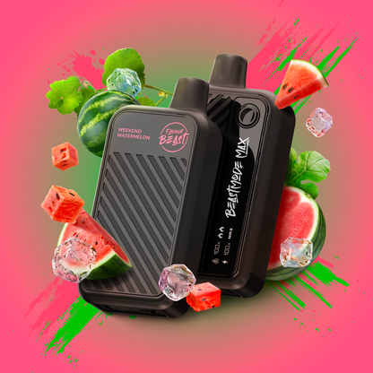 Flavour Beast Beast Mode MAX, Chuggin' Red Classic flavour, intense vape experience, designed for Ontario and Quebec customers seeking powerful satisfaction.