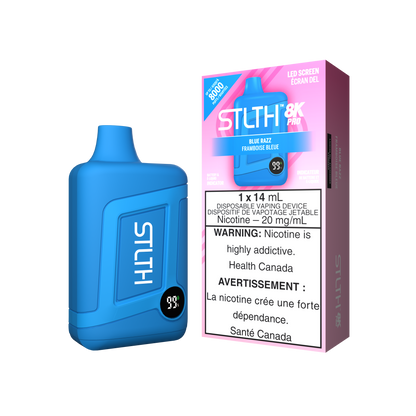 Disposable Vape STLTH 8K Pro: Blue Razz Nicotine Strength: 20mg STLTH 8K PRO | Supa Vapes - Hawkesbury, Ottawa & Ontario Vape Shop