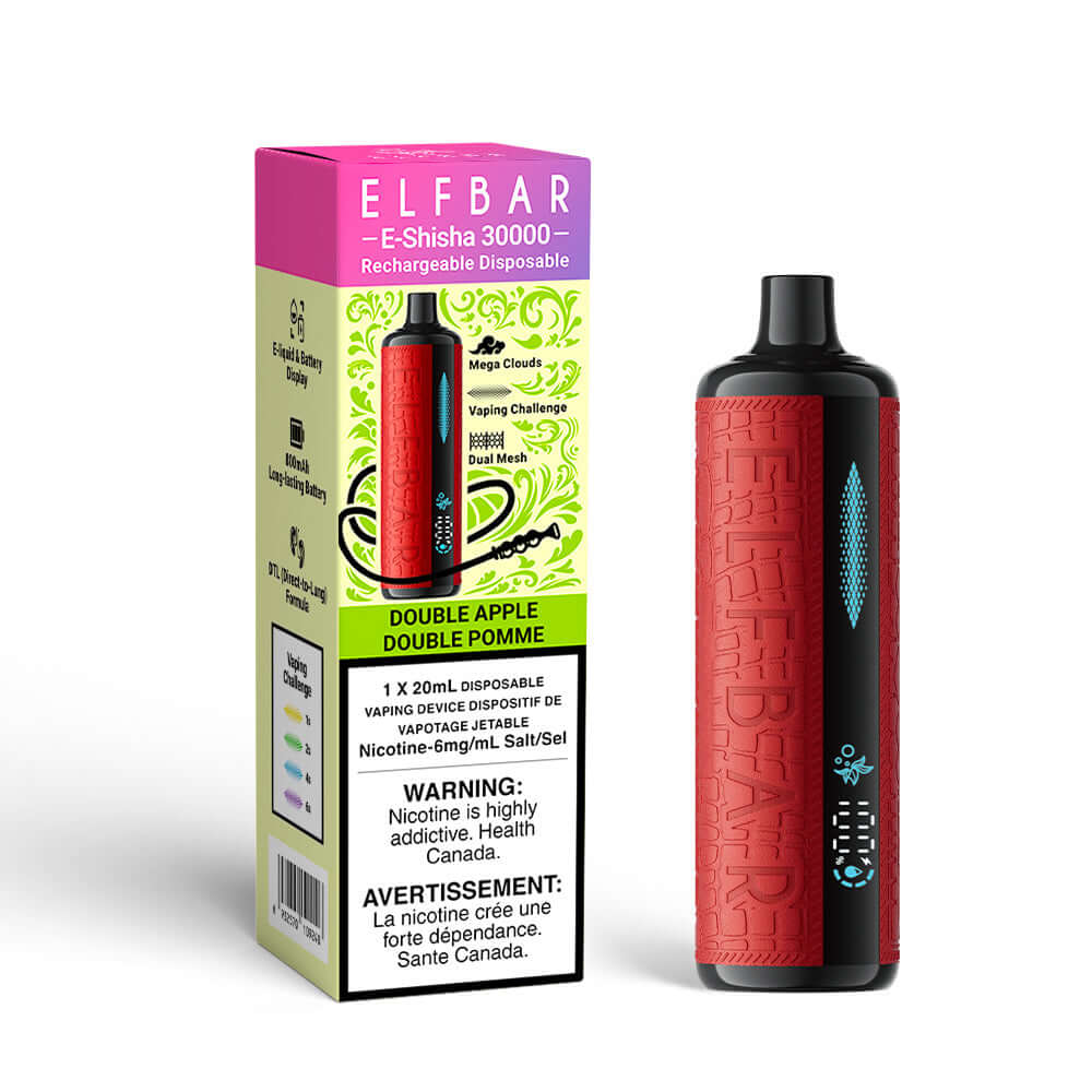 Double Apple Elf Bar E-Shisha Rechargeable Disposable