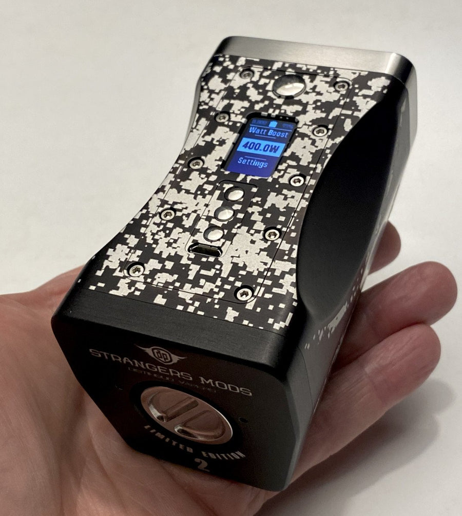 Strangers Mods Abominio DNA250C Pixel quad 21700 box mod