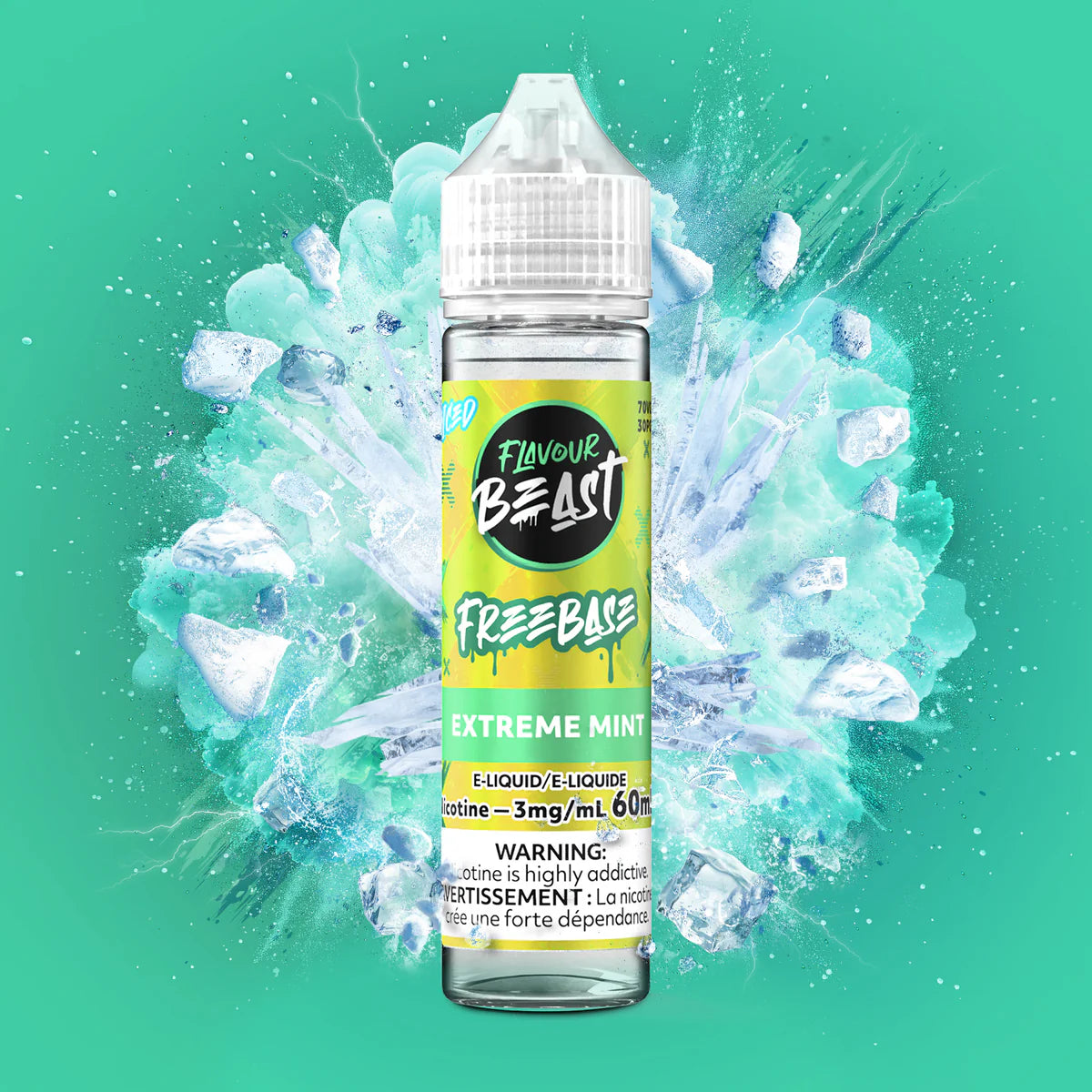 Flavour Beast E-Liquid Freebase Iced (60mL)