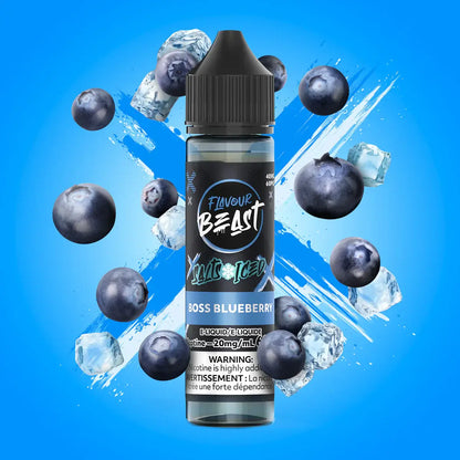 Flavour Beast E-Liquid Salt Iced 60mL, Super Sour Pineapple flavour, 20mg nicotine strength, crisp bold refreshing iced vape with smooth throat hit, ideal for Ontario and Quebec vapers.