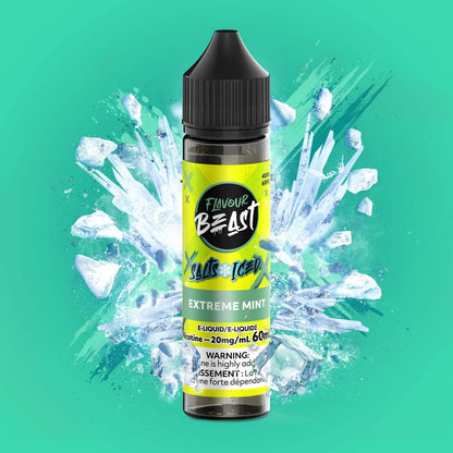 Flavour Beast E-Liquid Salt Iced 60mL, Dreamy Dragonfruit Lychee flavour with 20mg/mL nicotine strength, smooth and bold vape, designed for Ontario and Quebec customers.