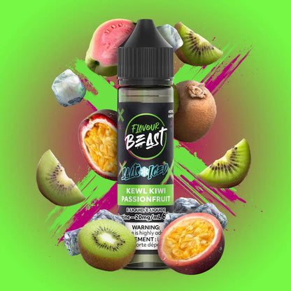 Flavour Beast E-Liquid Salt Iced 60mL, Loco Cocoa Latte flavour with 20mg nicotine strength, rich and smooth bold vaping experience, designed for Ontario and Quebec vapers.