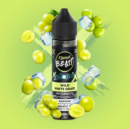 Flavour Beast E-Liquid Salt Iced 60mL, Boss Blueberry flavour with 20mg nicotine strength, rich, smooth, and bold vaping experience, ideal for Ontario and Quebec customers.