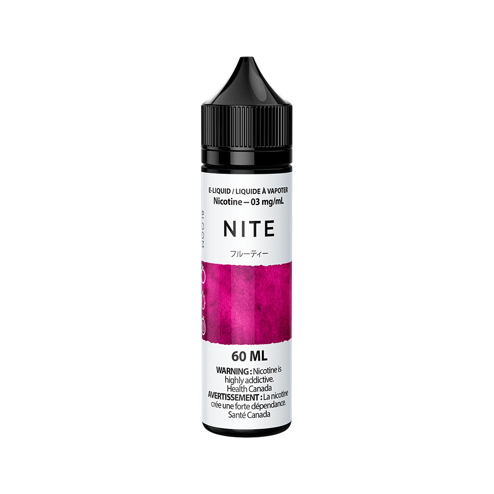 Nite Bloom Freebase E-Liquid 60mL bottle