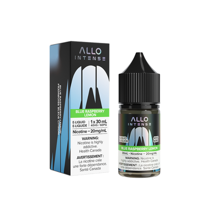 Allo Intense Blue Raspberry Lemon 30mL 20mg Salt Nic E-Liquid bottle