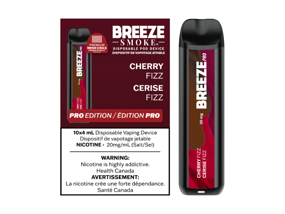 Breeze Pro 20mg Disposable Vape - Cherry Fizz