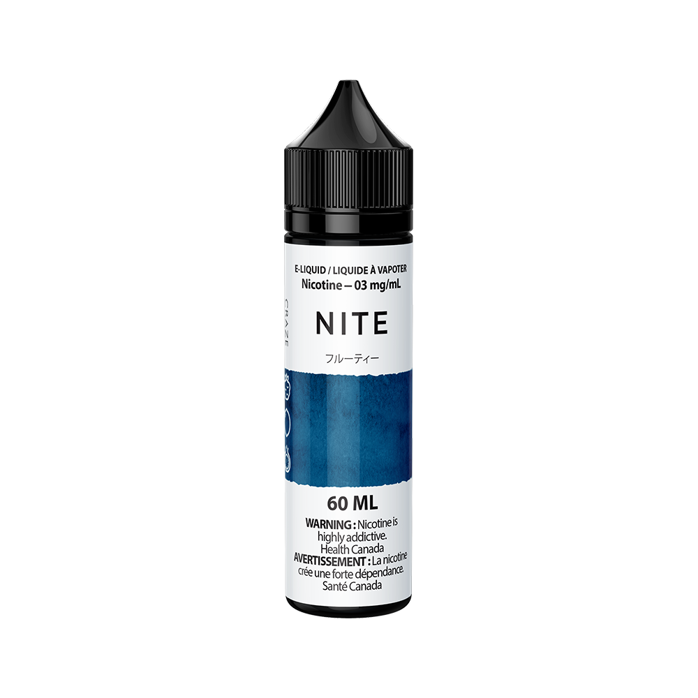 Nite Craze Freebase E-Liquid 60mL bottle