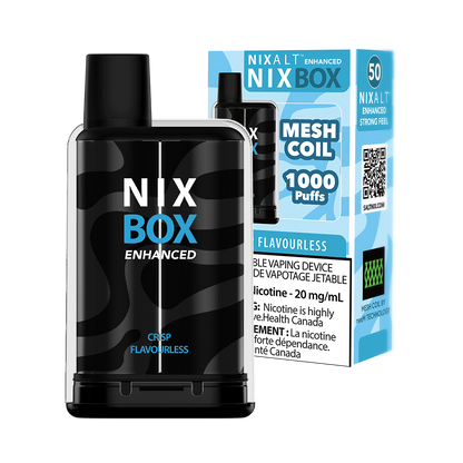 Salt Nix NIX BOX Enhanced Crisp Flavourless disposable vape