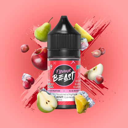 Flavour Beast E-Liquid Salt 30mL Famous Fruit KO Iced - Supa Vapes