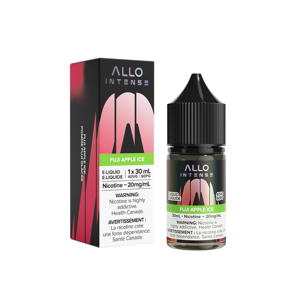 Allo Intense Fuji Apple Ice 30mL 20mg Salt Nic E-Liquid bottle