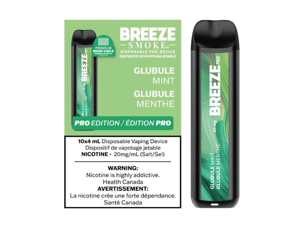 Breeze Pro 20mg Disposable Vape - Globule Mint