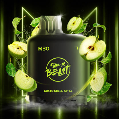 Flavour Beast Level X M Series 30mL Pod Gusto Green Apple - Supa Vapes
